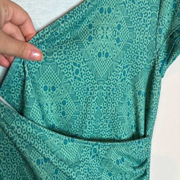 PrAna patterned faux wrap casual dress - Picture 2 of 5